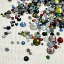 Bügel Kristalle, Mix Bunt 2-6mm, 1000Stk